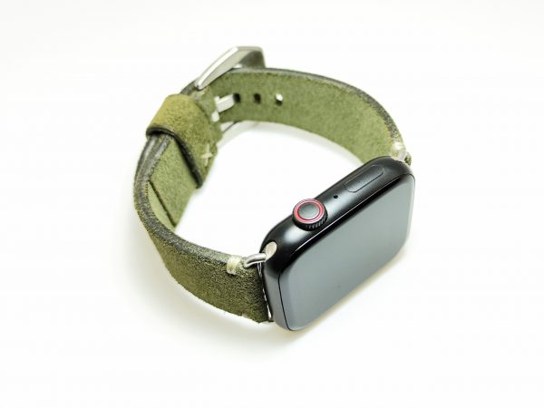 Ремешок для Apple watch.Гидрофобный велюр.Олива.